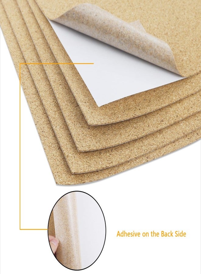 Aecsze 10 PCS Self-Adhesive Cork Sheet, 11.8 X 8.26 Inch Cork Sheet with Strong Adhesive Backingt for DIY Coasters, Wall Decor, Craft Projects, Insulation and Custom Crafts - Image 3
